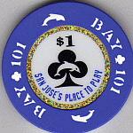 bay area bay 101 casino poker chip